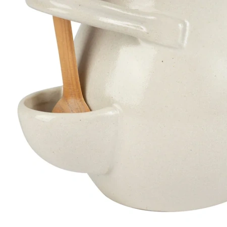 Банка для сыпучих продуктов с ложкой Suzanne бежевая