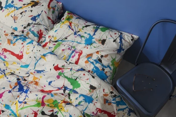 Комплект пододеяльник с наволочками Брызги