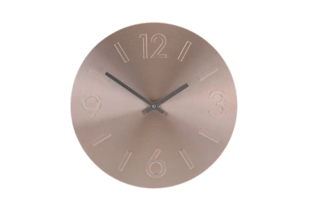 Часы настенные цвет медь d35см