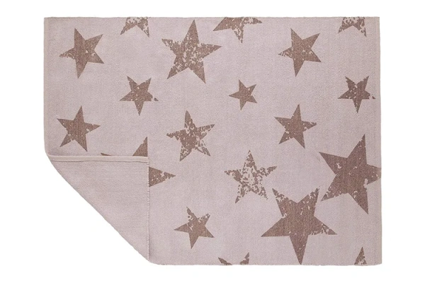 Ковер детский со звездами лавандовый 120х160 см Звезды в комплекте с наволочкой 50х50 см