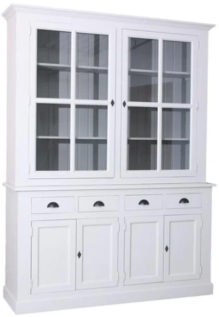 Шкаф витрина белый Брюгге