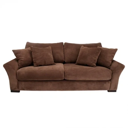 Диван Toby трехместный прямой коричневый
