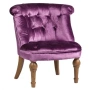 Кресло мягкое с фигурными ножками сиреневое Sophie Tufted Slipper Chair