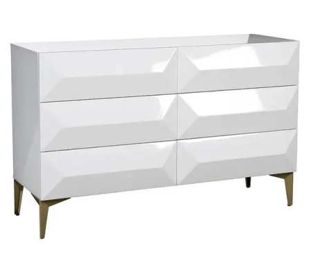 Комод белый 120х45.5х77см