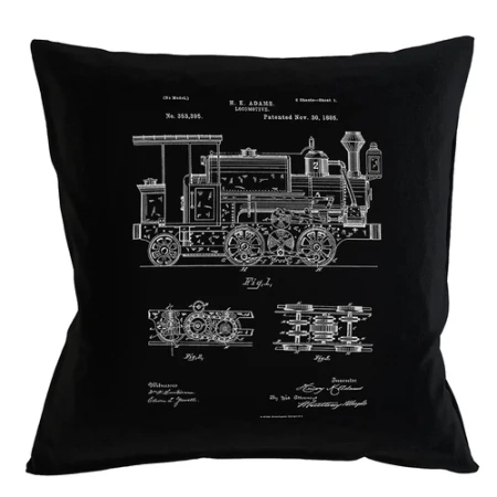 Арт-подушка «Патент на вагон»