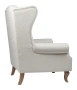 Кресло мягкое с ушами белое Collins Wingback Chair