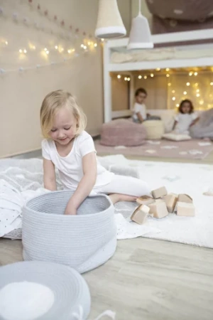 Пуфик детский круглый ванильный Зефирка