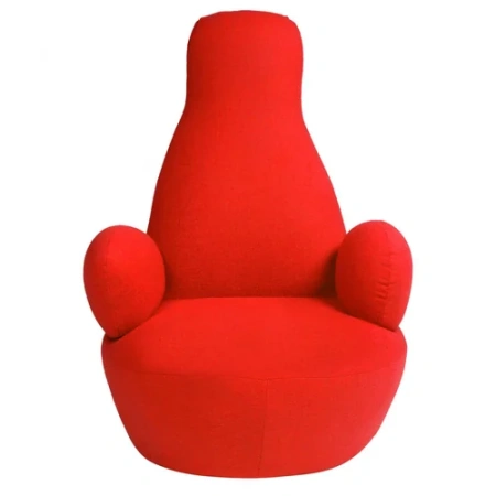 Кресло дизайнерское красное Bottle Chair
