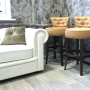 Кресло белое, экокожа Р Chesterfield