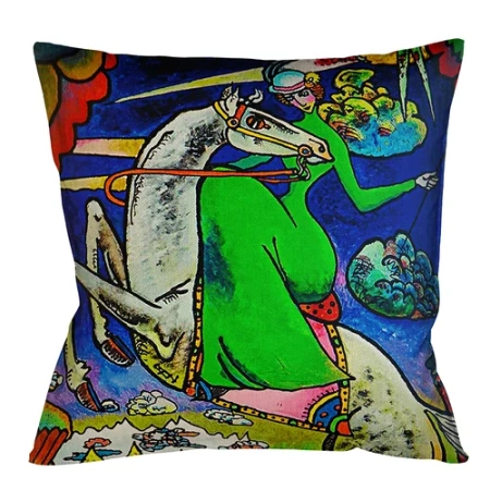 Арт-подушка «Амазонка в горах»