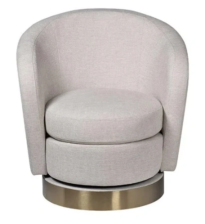 Кресло Napoli вращающееся, рогожка св.беж Н.Флайт01 76х76х76см