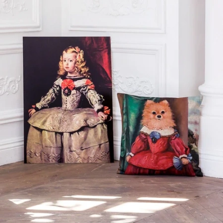 Арт-подушка «Музейный экспонат», версия 31 «Инфанта Маргарита»