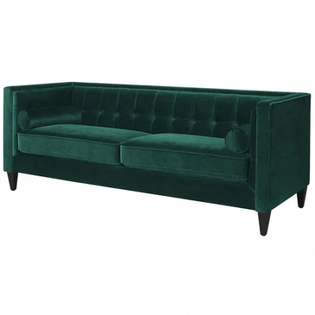 Диван Мельбурн с каретной стяжкой бирюзовый