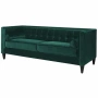 Диван Мельбурн с каретной стяжкой бирюзовый