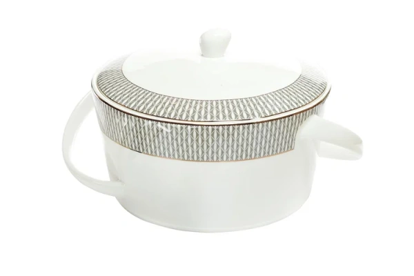 Супница 2л серый орнамент