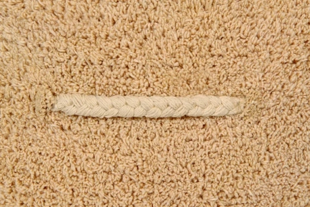 Пуфик мягкий винтажный медовый 50 см Прохлада