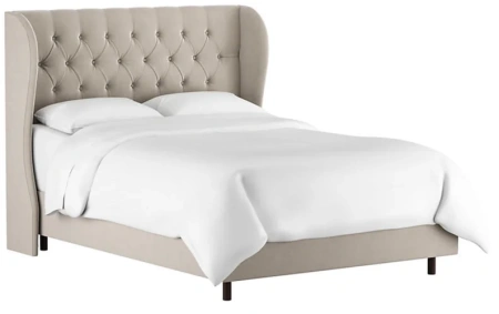 Кровать двуспальная 180 200 Reed бежевая