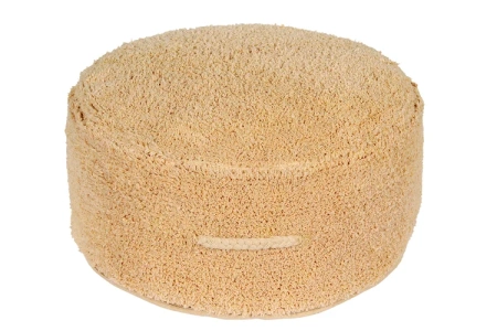 Пуфик мягкий винтажный медовый 50 см Прохлада