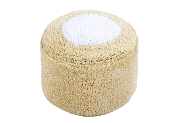 Пуфик детский круглый ванильный Зефирка