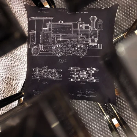 Арт-подушка «Патент на вагон»