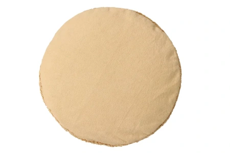 Пуфик мягкий винтажный медовый 50 см Прохлада