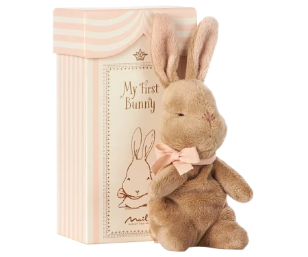 Мой первый заяц в коробке, розовый 