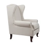 Кресло каминное с ушами кремовое Collins Wingback Chair