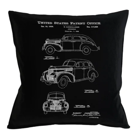 Арт-подушка «Патент на автомобиль «Крайслер»