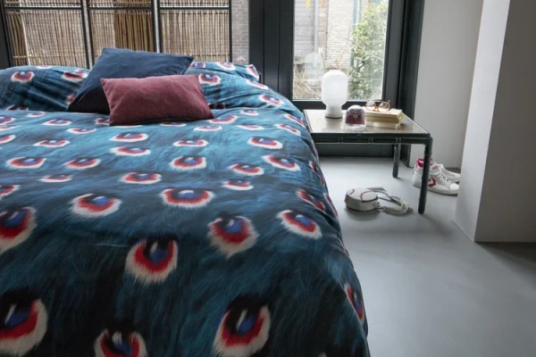 Комплект пододеяльник с наволочками Перья павлина