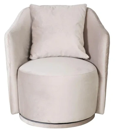 Кресло Verona Basic вращающееся велюр беж. Bel09 70х77х80см