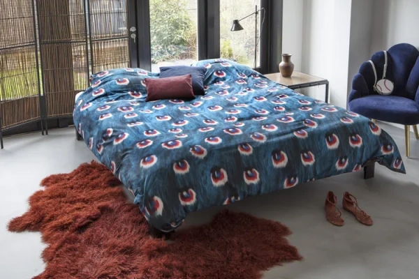 Комплект пододеяльник с наволочками Перья павлина