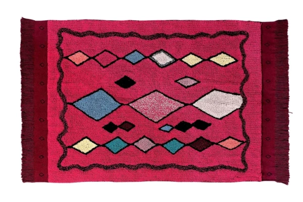 Ковер детский красный 120х185 см Асса