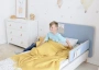 Кровать подростковая Soft бежевая, голубая
