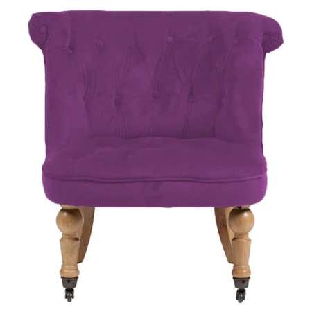 Кресло маленькое фиолетовое со стяжкой Amelie French Country Chair