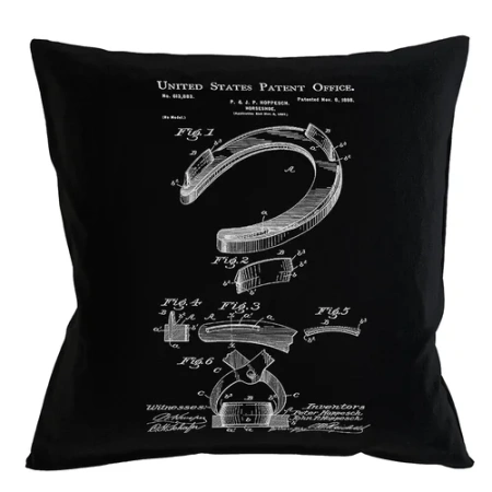 Арт-подушка «Патент на подкову»