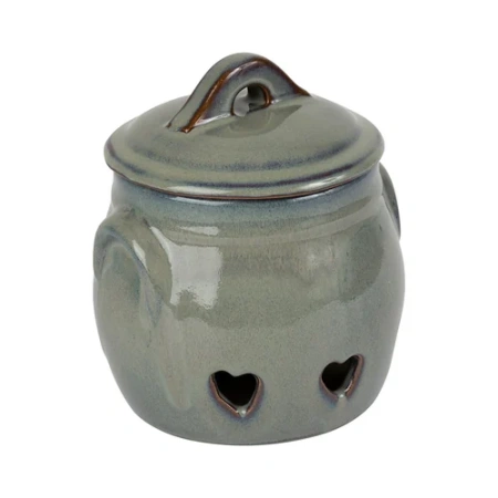 Банка с крышкой Suzanne 13x17 см серая
