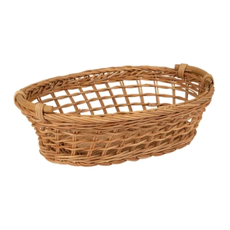 Корзина из натурального ротанга 30X21XH9см