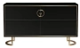 Комод Garda Decor черный/золото 163х40х92см