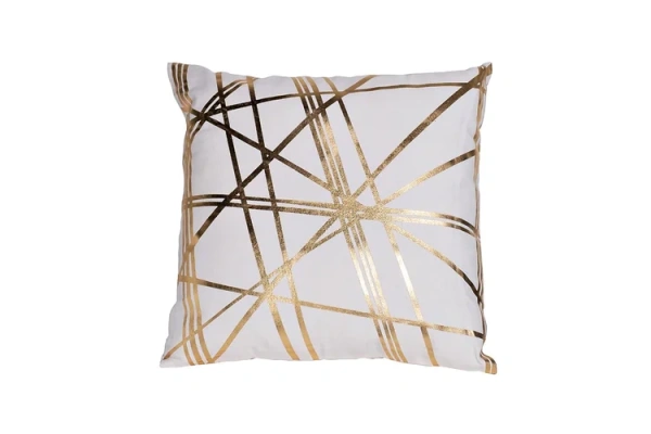 Подушка квадратная Золотые линии