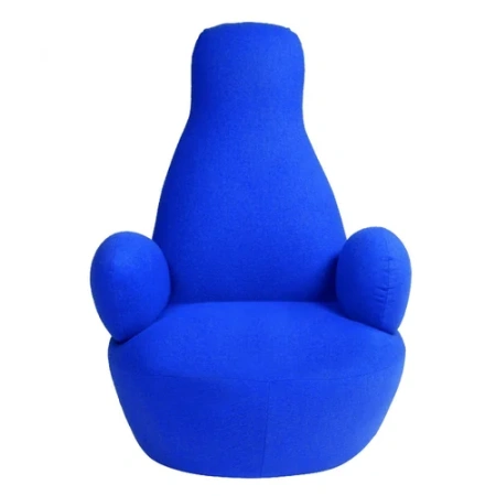 Кресло дизайнерское синее Bottle Chair