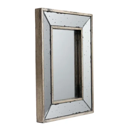 Зеркало прямоугольное настенное серое Dumont