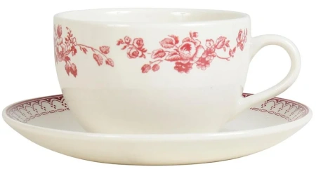 Чашка с блюдцем чайные "Фаустина"