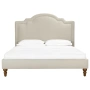 Кровать двуспальная 160х200 бежевая Cassis Upholstered