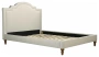 Кровать двуспальная 160х200 бежевая Cassis Upholstered