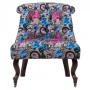 Кресло мягкое с рисунком бабочки Amelie French Country Chair