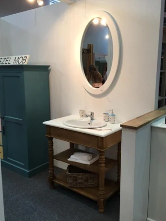 Тумба под раковину с открытыми полками (раковина в комплект не входит) Брюгге