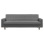 Диван большой прямой серый Bantam Sofa