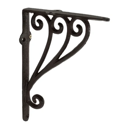 Кронштейн для полки из металла коричневый