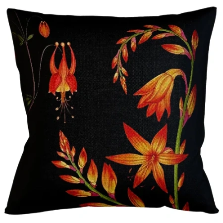 Подушка «Ночной сад / Нуар», версия 4