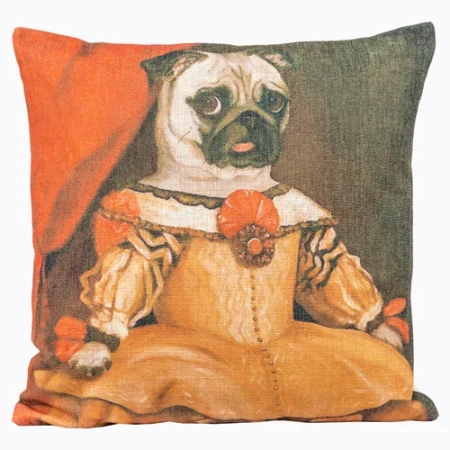 Арт-подушка «Музейный экспонат», версия 9 «Инфанта Маргарита в желтом»